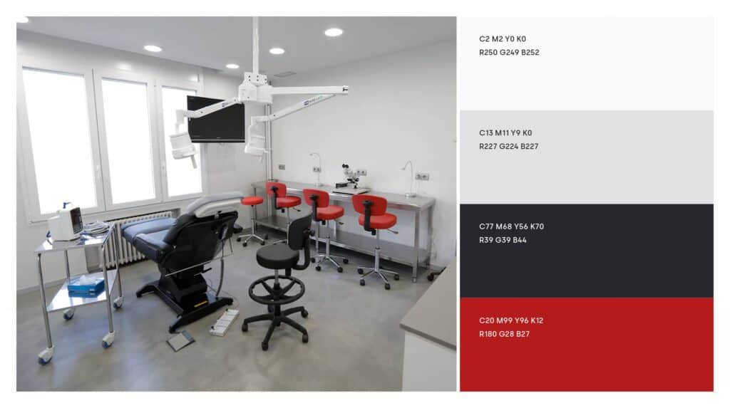 Espacio interior del Instituto Trius con la identidad de Mariona Agency aplicada