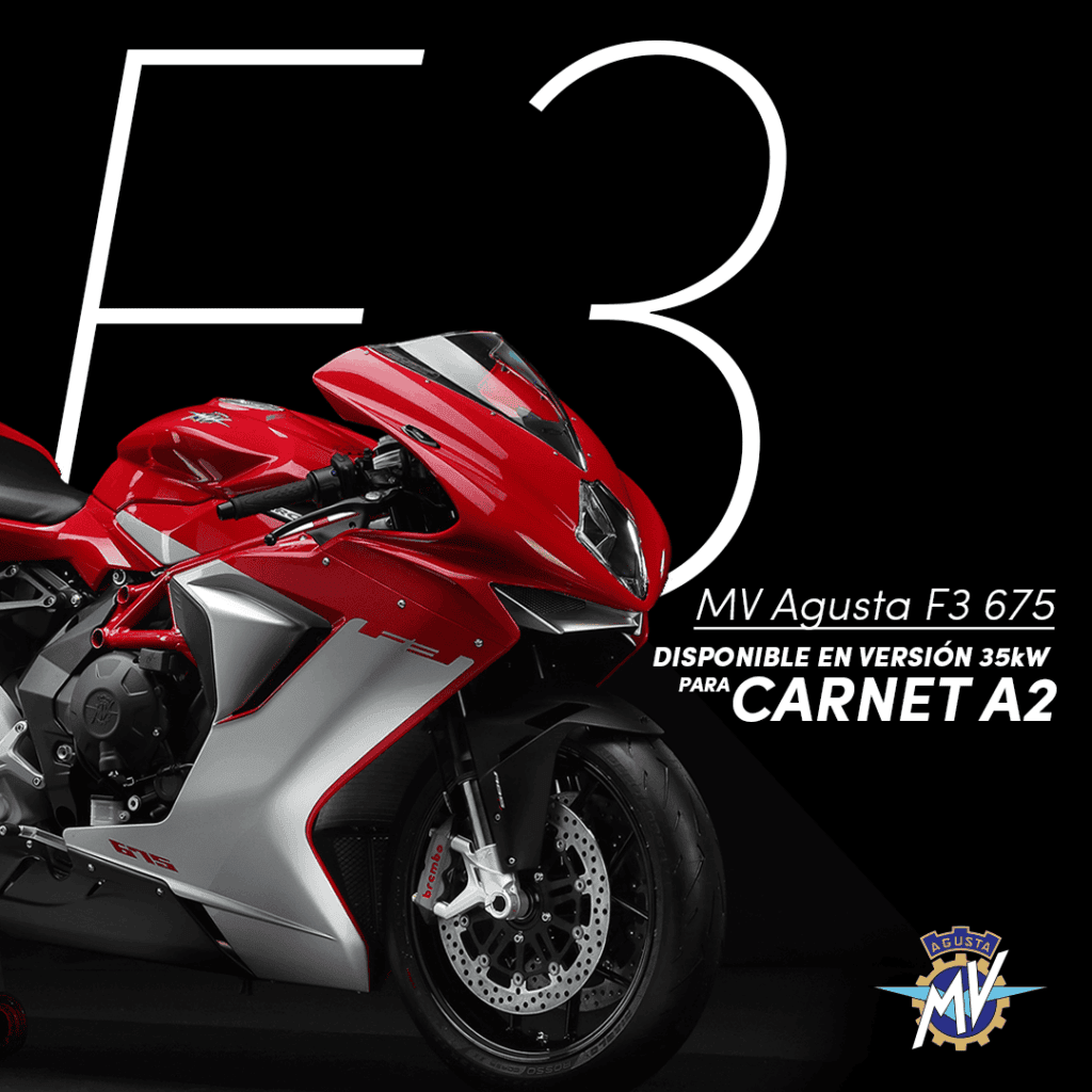 Pieza de campaña del MV Agusta F3 675 para Motos Bordoy