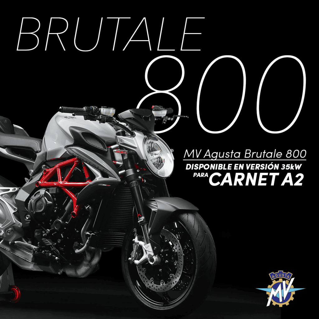 Pieza de campaña del MV Agusta Brutale 800 para Motos Bordoy