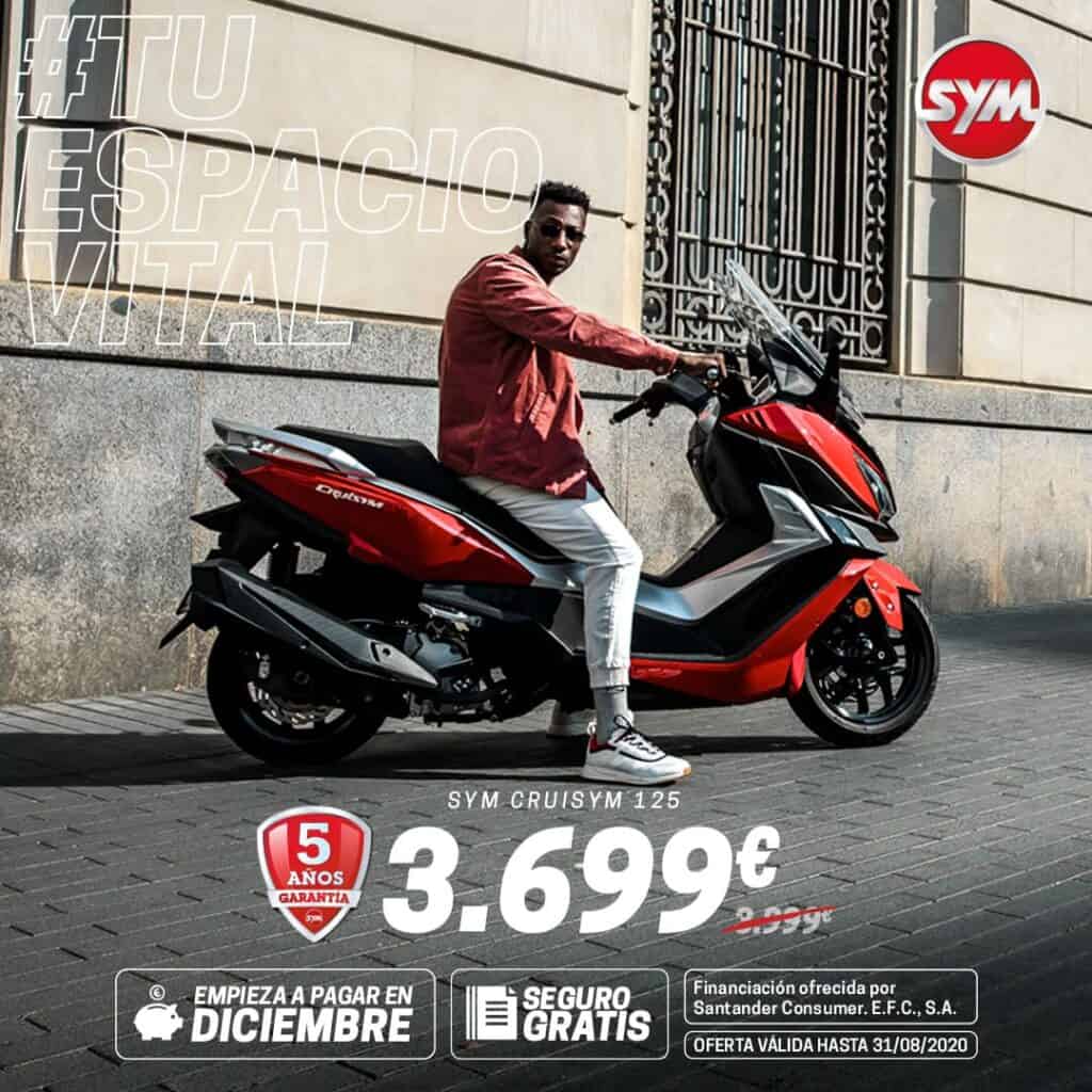 Anuncio de gama de motos SYM España creado por Mariona Agency