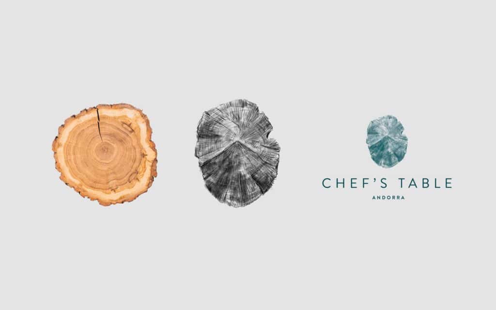 Aplicación gráfica de la marca Chef's Table Andorra