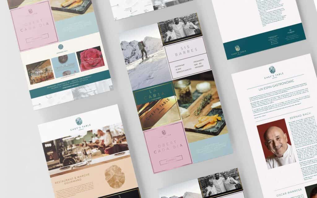 Resultado final del branding de Chef's Table Andorra