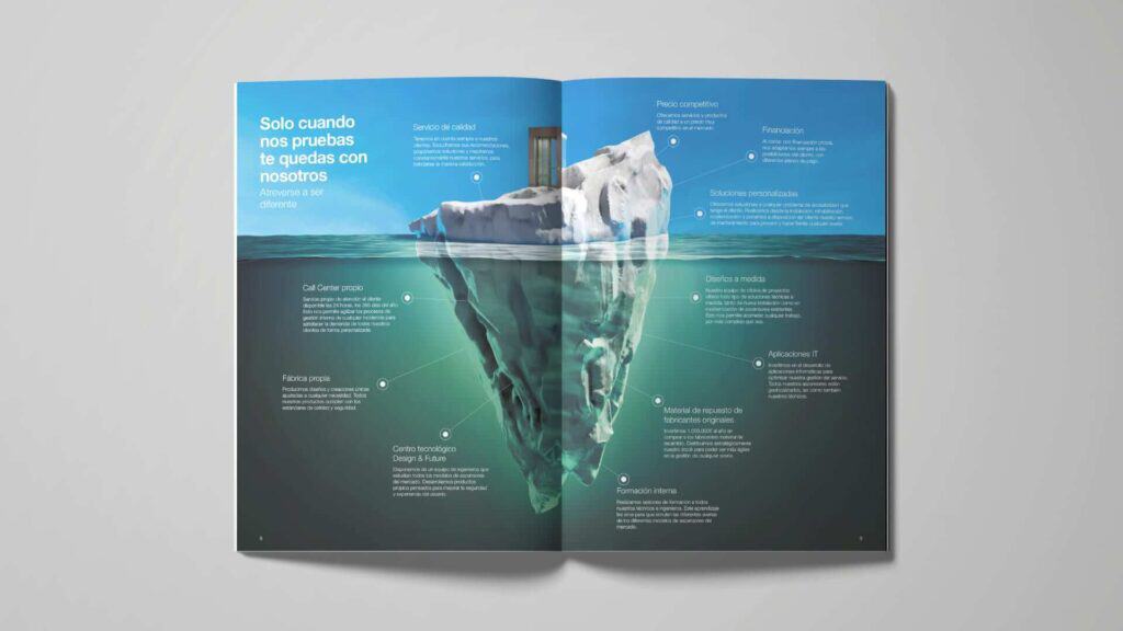 Dirección de arte editorial de Mariona Agency para Eninter