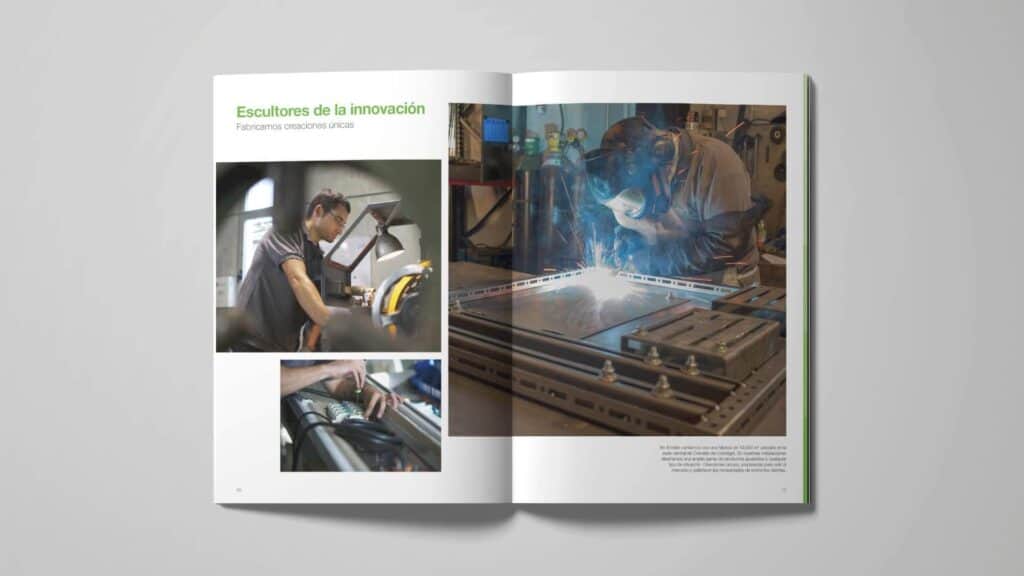 Páginas de servicios de Eninter diseñadas por Mariona Agency