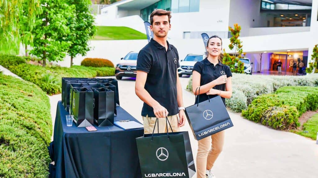 Presentación del Mercedes EQE Berlina producida por Mariona Agency en el IMO