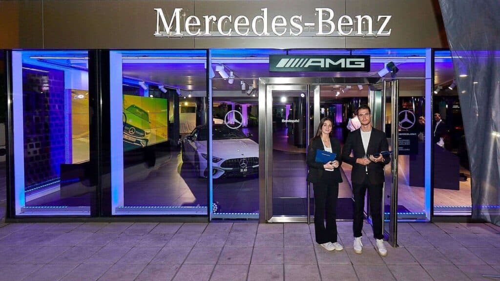 Nuevo Mercedes-Benz GLC expuesto en el evento de LG Barcelona