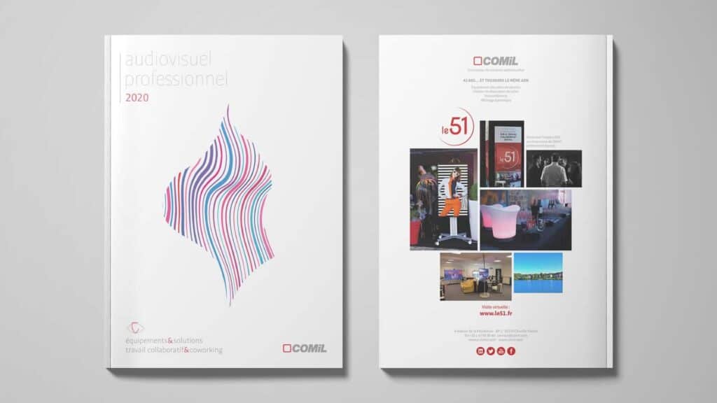 Catálogo profesional de Comil, diseño editorial de Mariona Agency