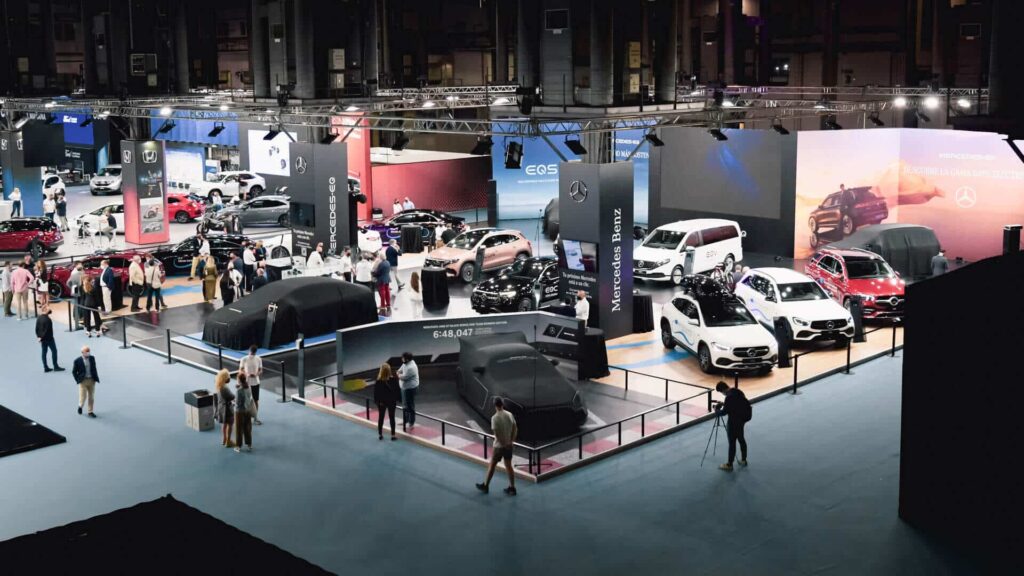 Presentación del Mercedes-Benz EQS en el Salón Automobile Barcelona, evento de Mariona Agency