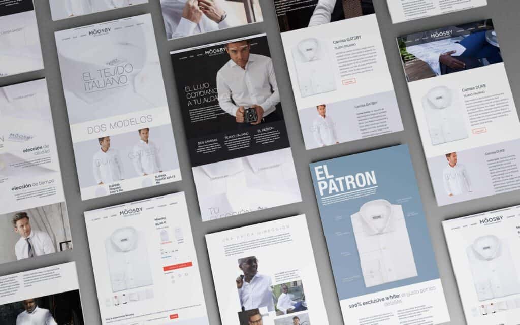 Sistema de identidad de Moosby definido por Mariona Agency