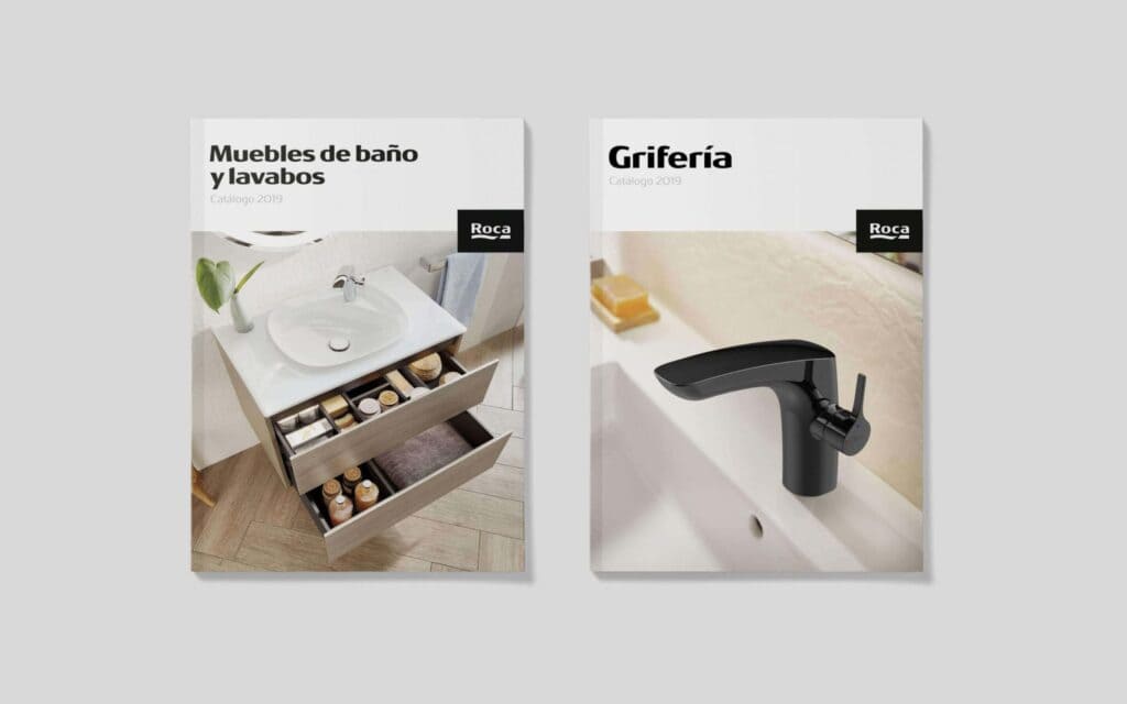 Catálogos de Roca rediseñados por Mariona Agency