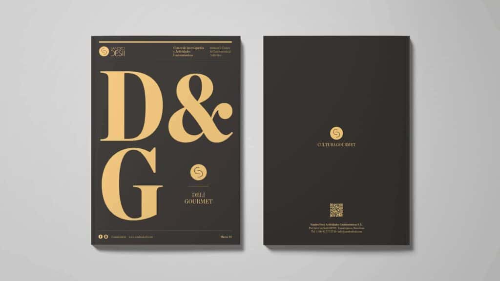 Diseño editorial de la marca de helados Sandro Desii por Mariona Agency