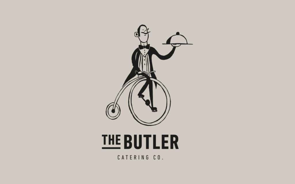 Identidad de The Butler catering co. creada por Mariona Agency