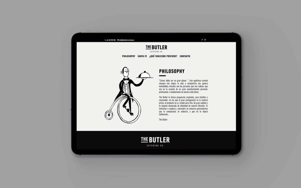 Sistema visual de The Butler definido por Mariona Agency