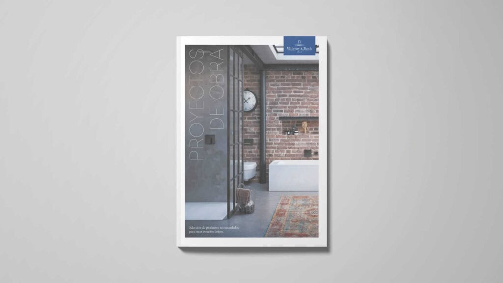 Catálogo de Villeroy & Boch con la línea gráfica diseñada por Mariona Agency