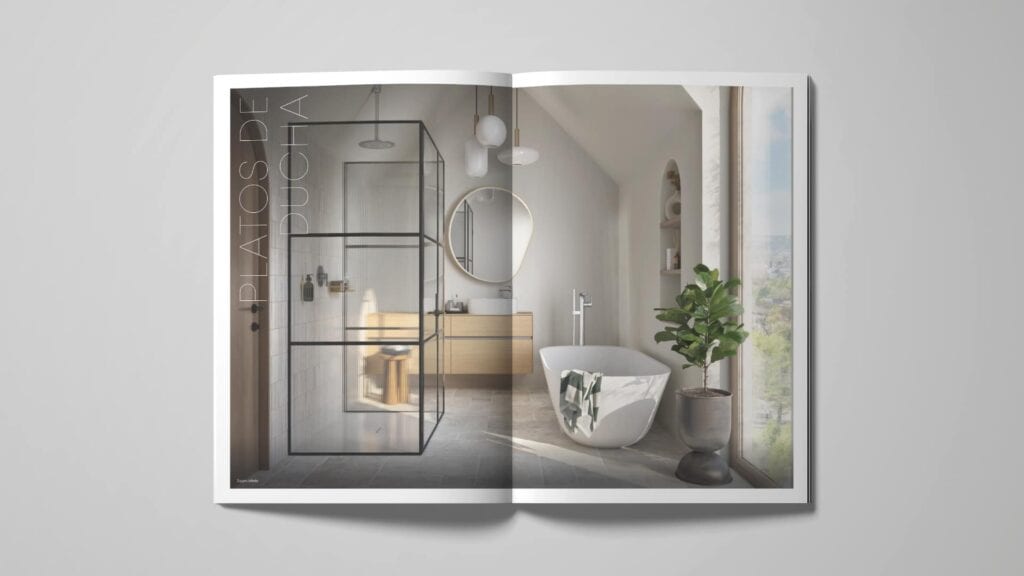 Ambientes del hogar en el catálogo de Villeroy & Boch, trabajo de Mariona Agency