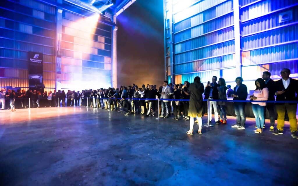 Gama de vehículos BMW expuesta durante el evento de Barcelona