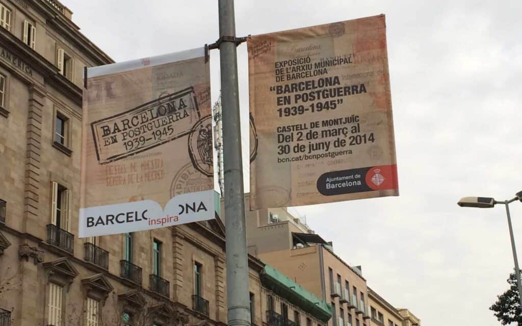 Sistema gráfico de la exposición histórica, obra de Mariona Agency