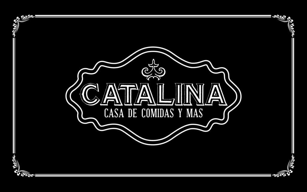Logotipo de aire clásico de Catalina Casa de Comidas diseñado por Mariona Agency