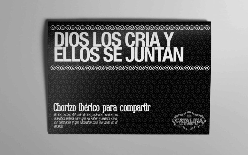 Detalle del universo de Catalina Casa de Comidas firmado por Mariona Agency
