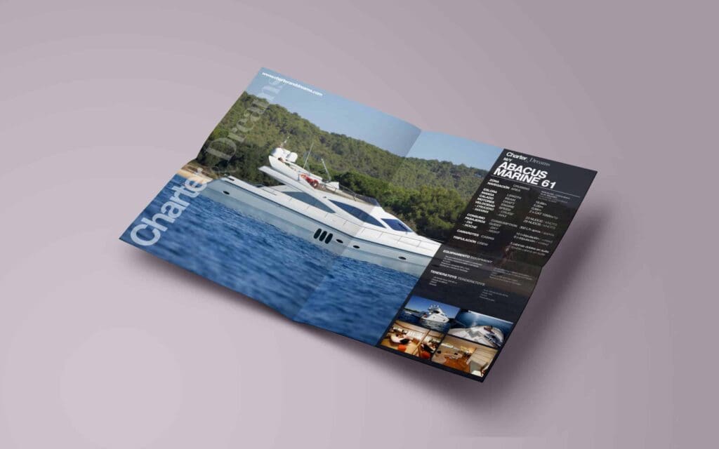 Identidad visual náutica de Charter&Dreams, obra de Mariona Agency