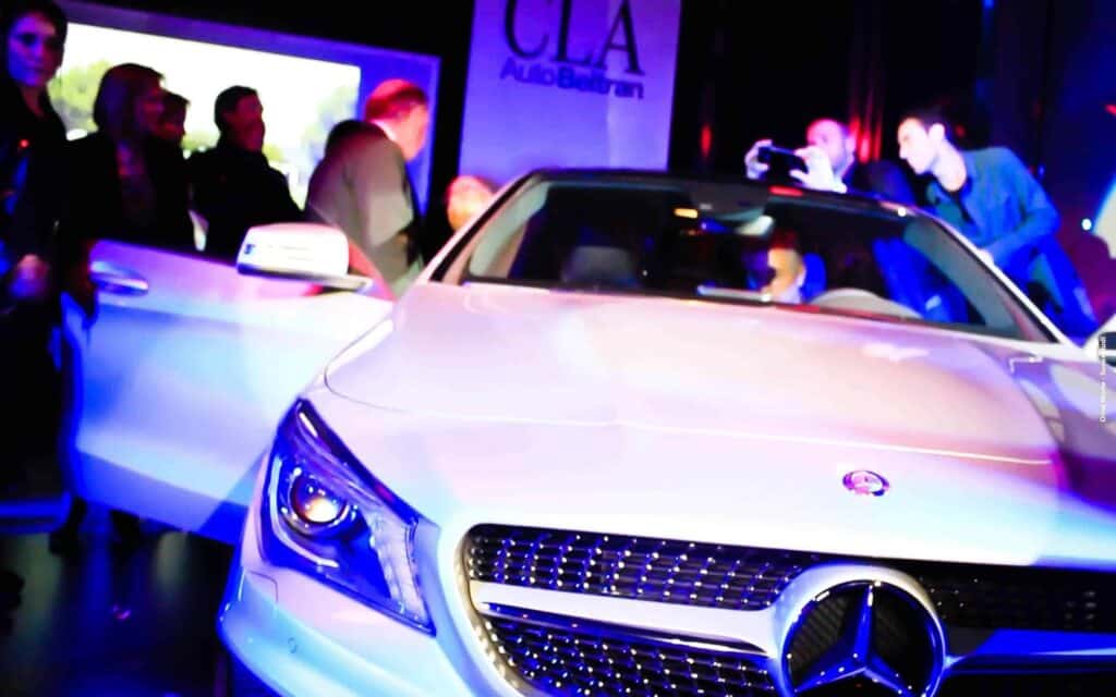 Ambiente del evento de presentación del Mercedes-Benz CLA Coupé en Barcelona