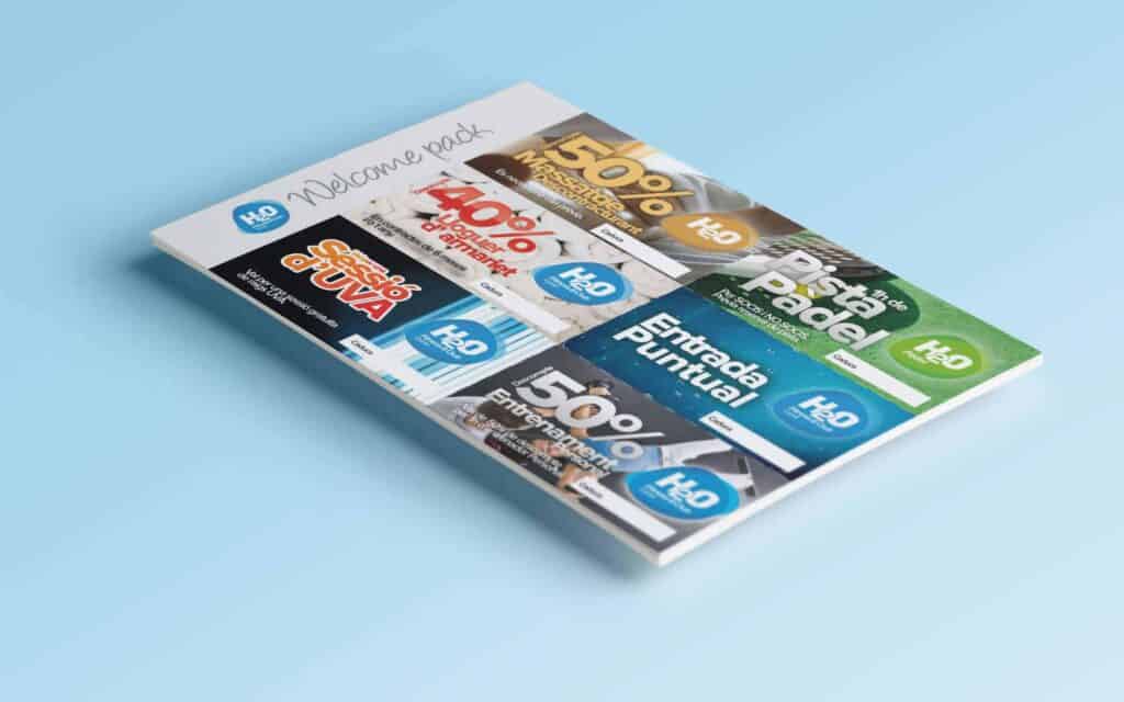 Comunicación gráfica del club H2O de Canet de Mar, por Mariona Agency