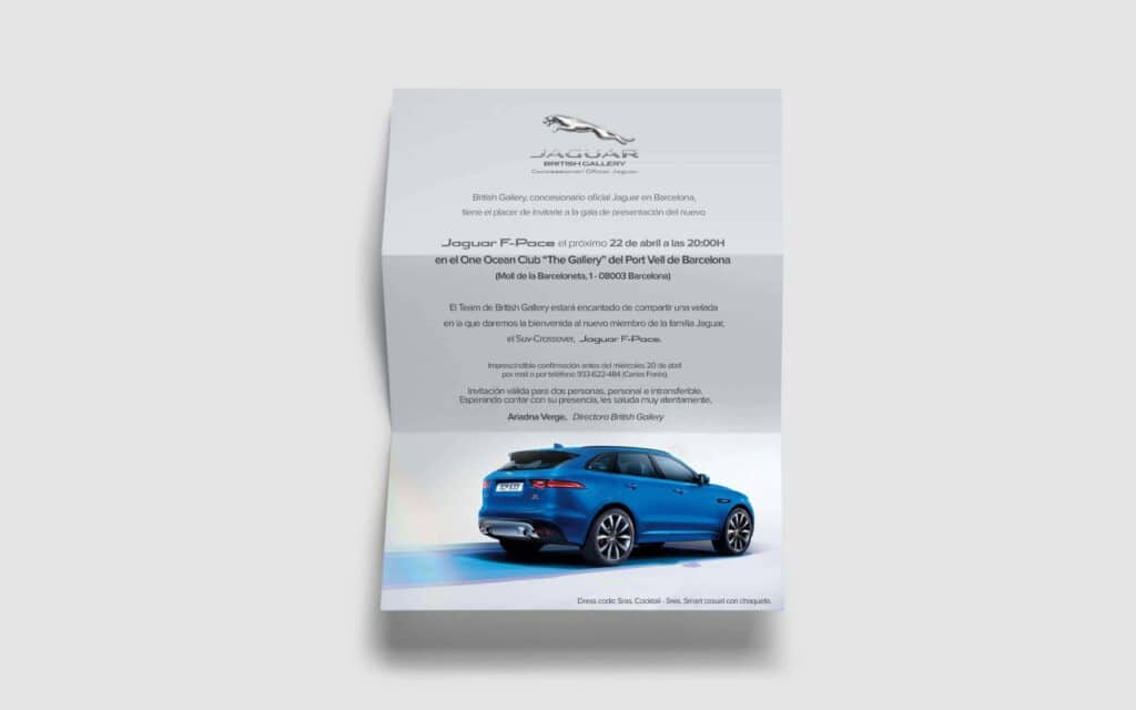 Presentación del Jaguar F-Pace sobre el agua del Port Vell producida por Mariona Agency