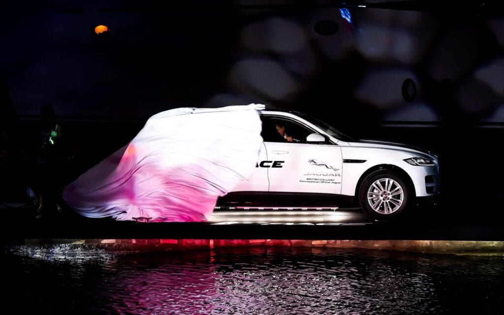 Catering del evento de presentación del Jaguar F-Pace organizado por Mariona Agency
