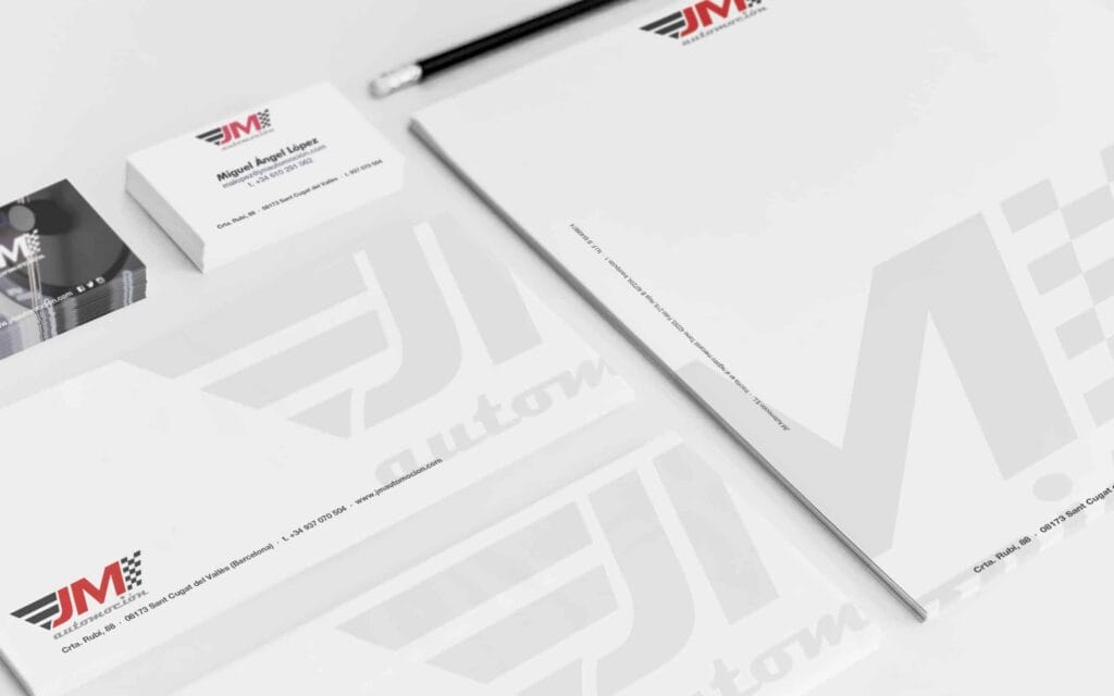 Dirección de arte de Mariona Agency para JM Automoción