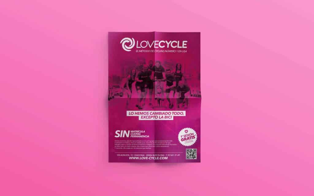 Marca LoveCycle aplicada al espacio por Mariona Agency