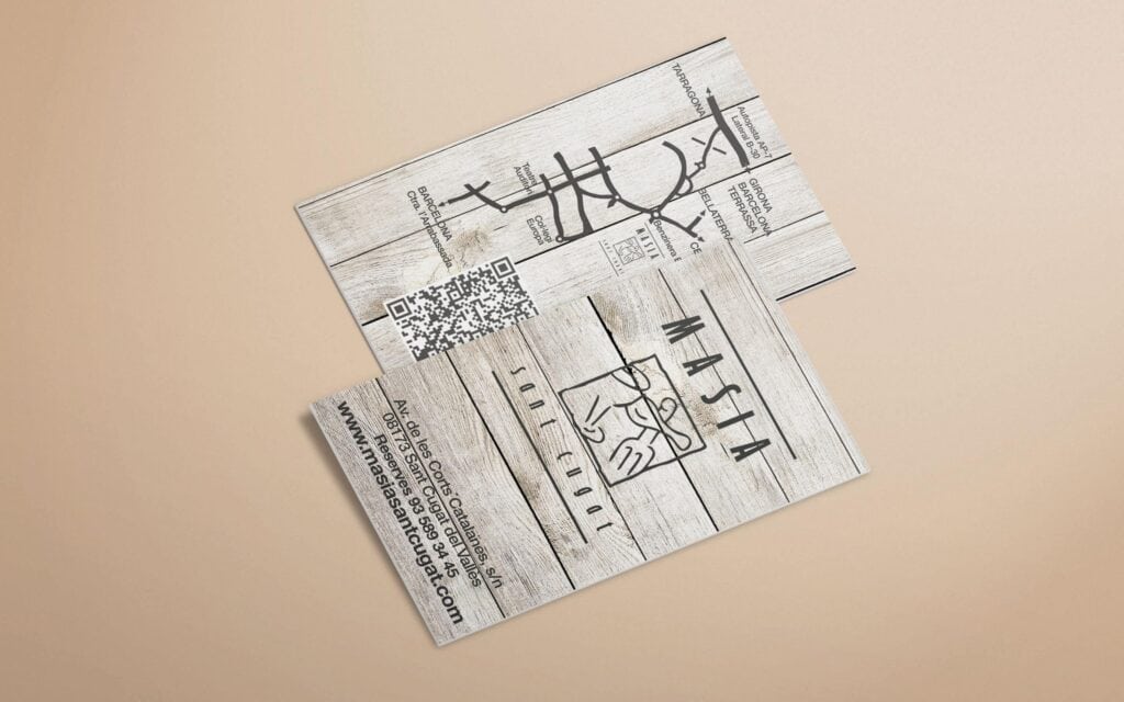 Identidad tradicional de Masia Sant Cugat, obra de Mariona Agency
