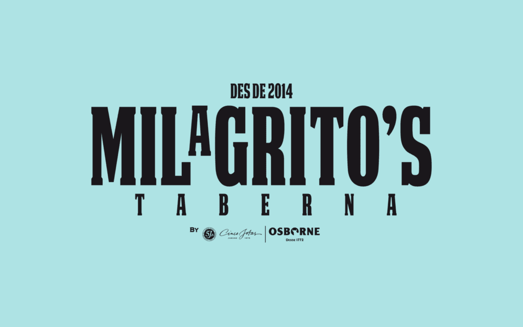 Marca de Taberna Milgritos creada por Mariona Agency para Cinco Jotas – Osborne