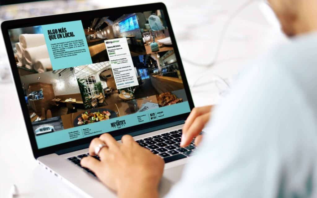 Web de Taberna Milgritos desarrollada por Mariona Agency