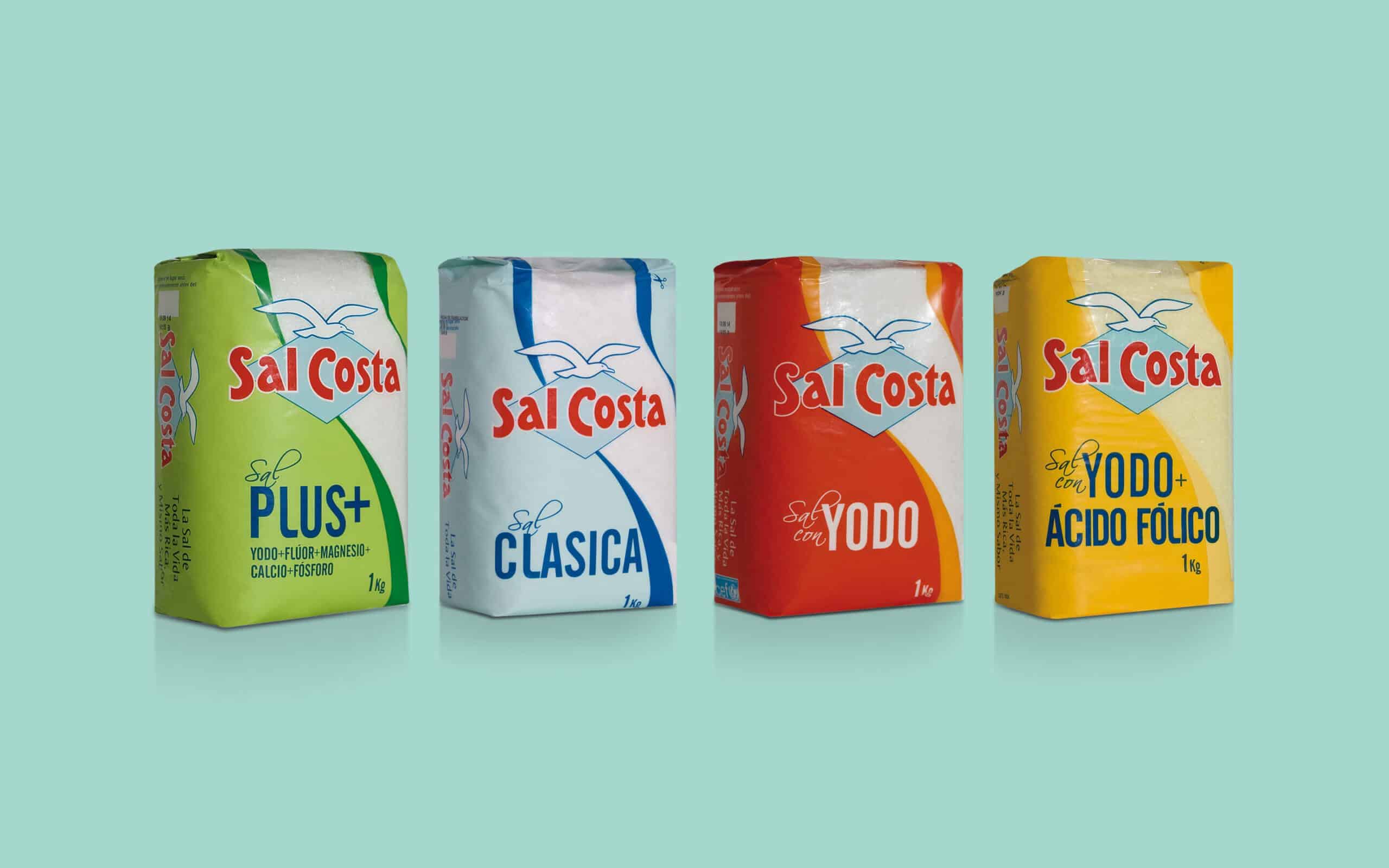 Envase de sal de la gama artística de Sal Costa diseñado por Mariona Agency