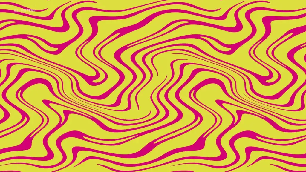 Patrón de marca de Sand Farcit en magenta y amarillo