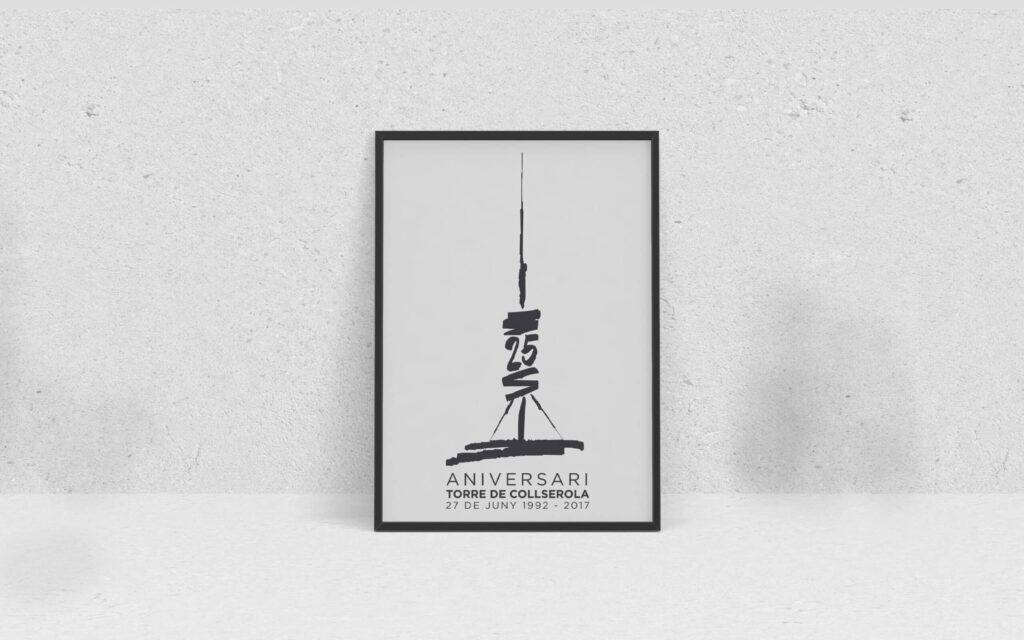 Rebranding de la Torre de Collserola por su 25 aniversario, obra de Mariona Agency