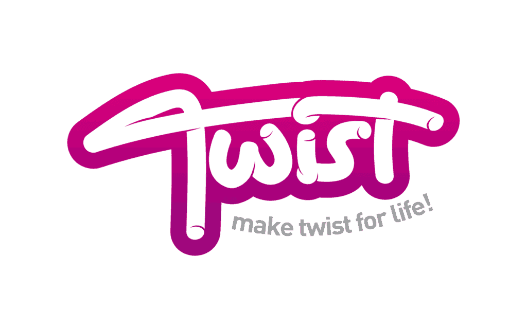 Sistema gráfico del producto Twist desarrollado por Mariona Agency