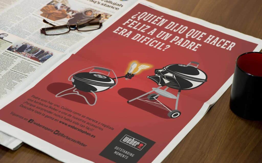 Acción de marca de Weber en España diseñada por Mariona Agency