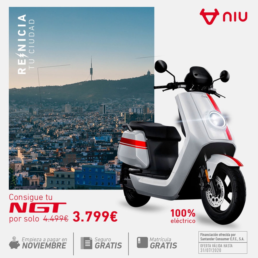Post de NIU «Reinicia»: un scooter eléctrico en Barcelona