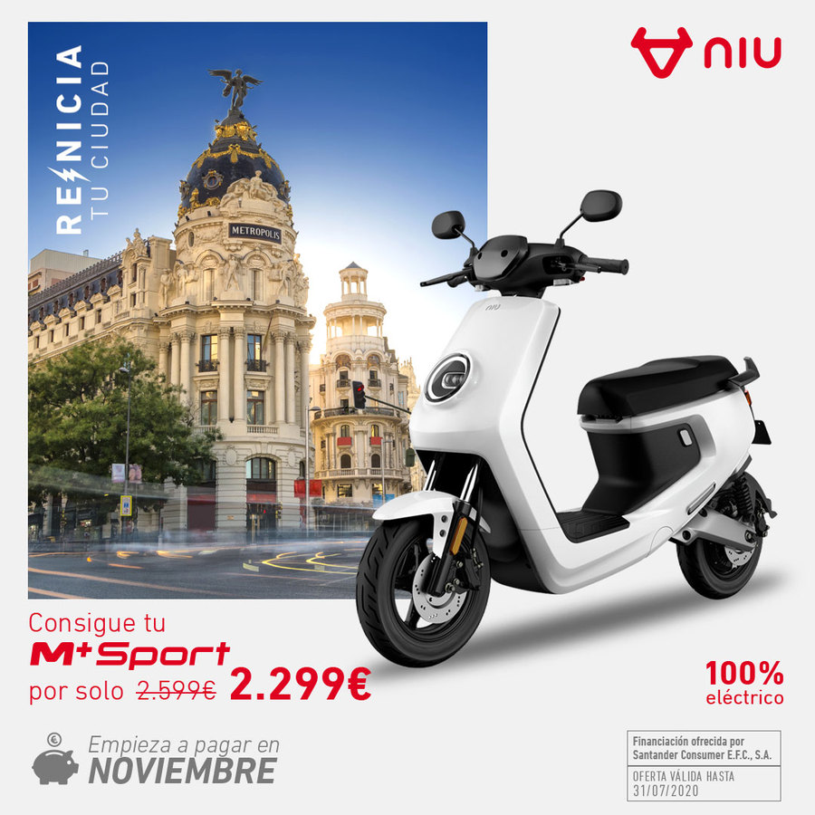 Post de NIU «Reinicia»: un scooter eléctrico en Madrid