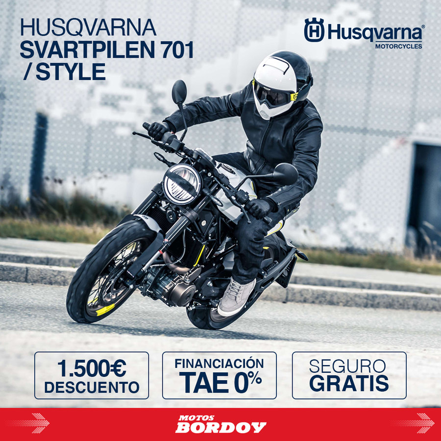 Post de la reapertura de las tiendas en 2020: Husqvarna Svartpilen 701