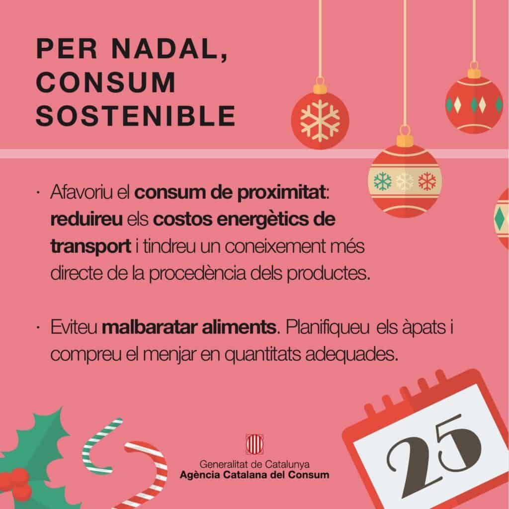 Publicación navideña sobre consumo sostenible, diseño de Mariona Agency