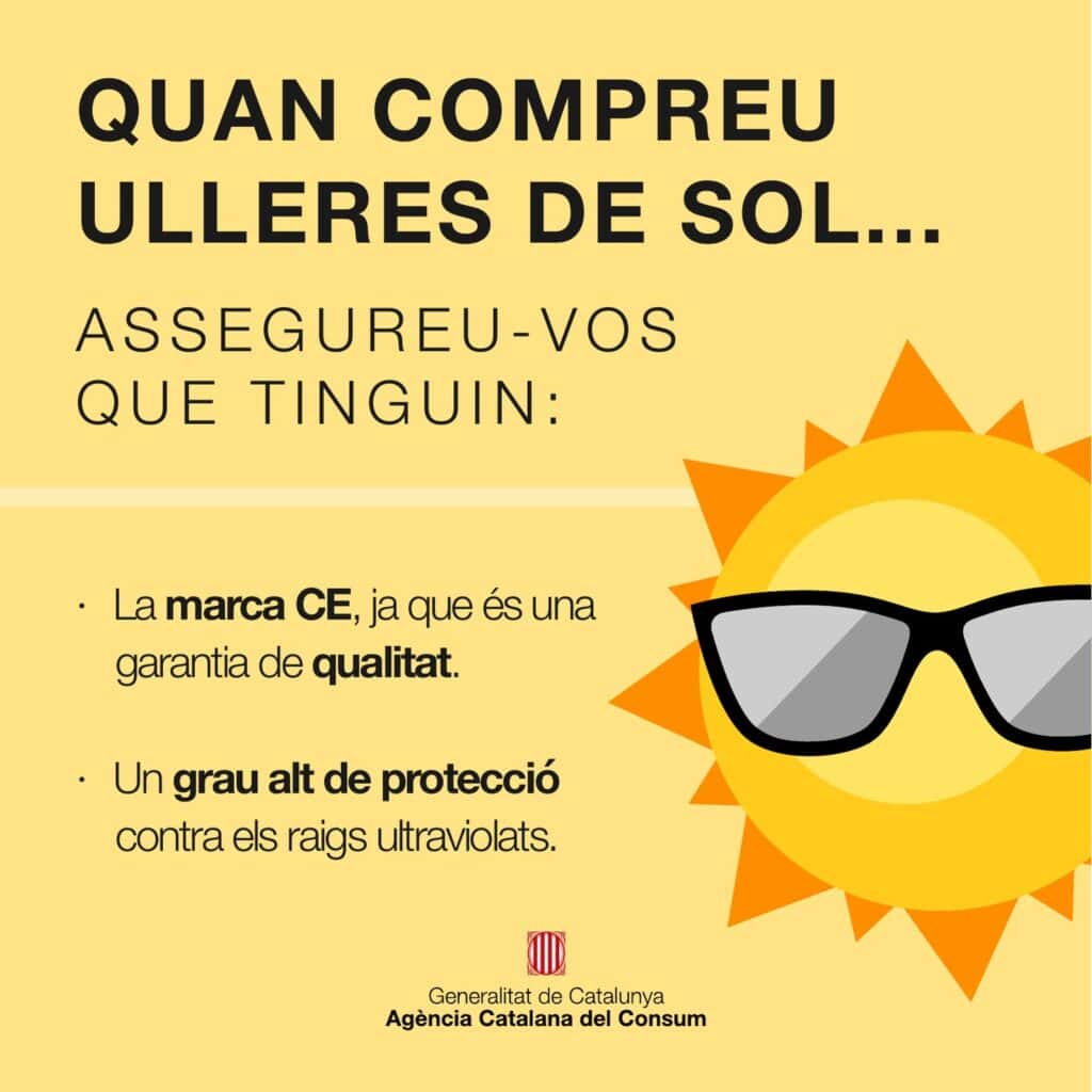 Publicación con consejos para comprar gafas de sol, diseño de Mariona Agency