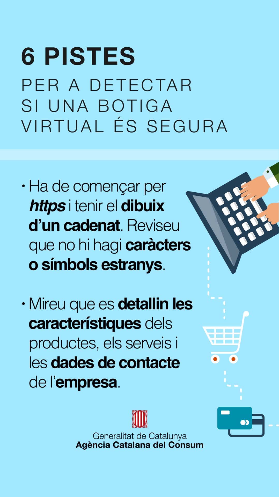 Historia de Instagram con seis pistas para detectar si una tienda en línea es segura