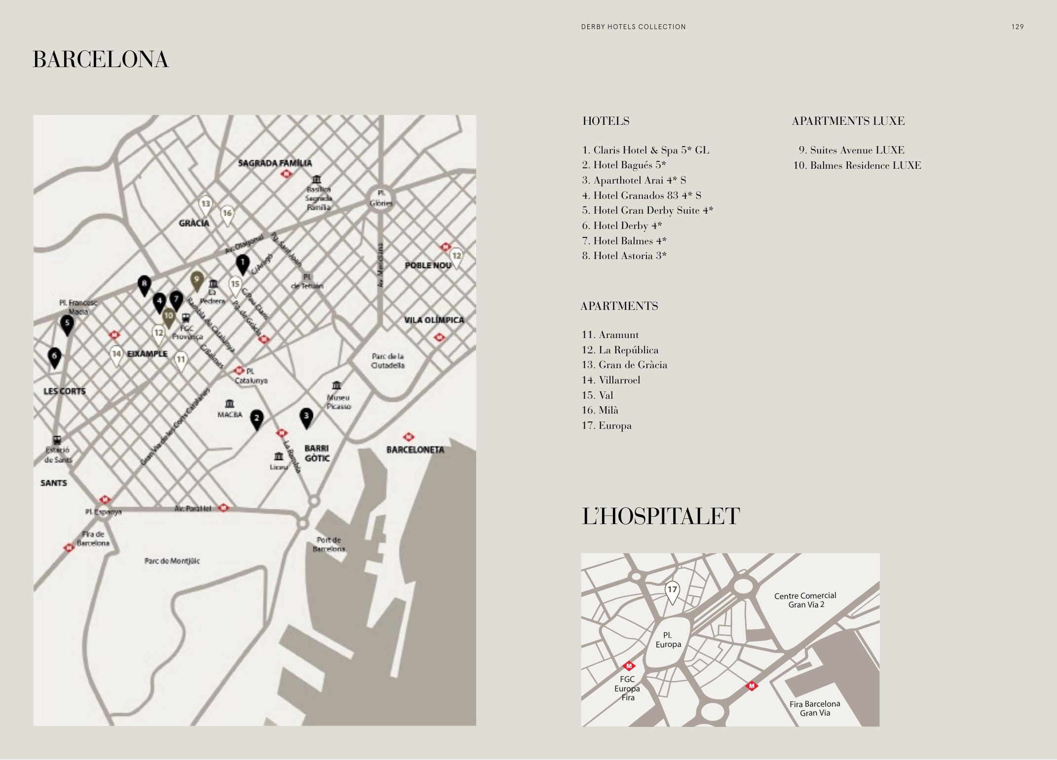 Mapas de Barcelona y Madrid en el brandbook