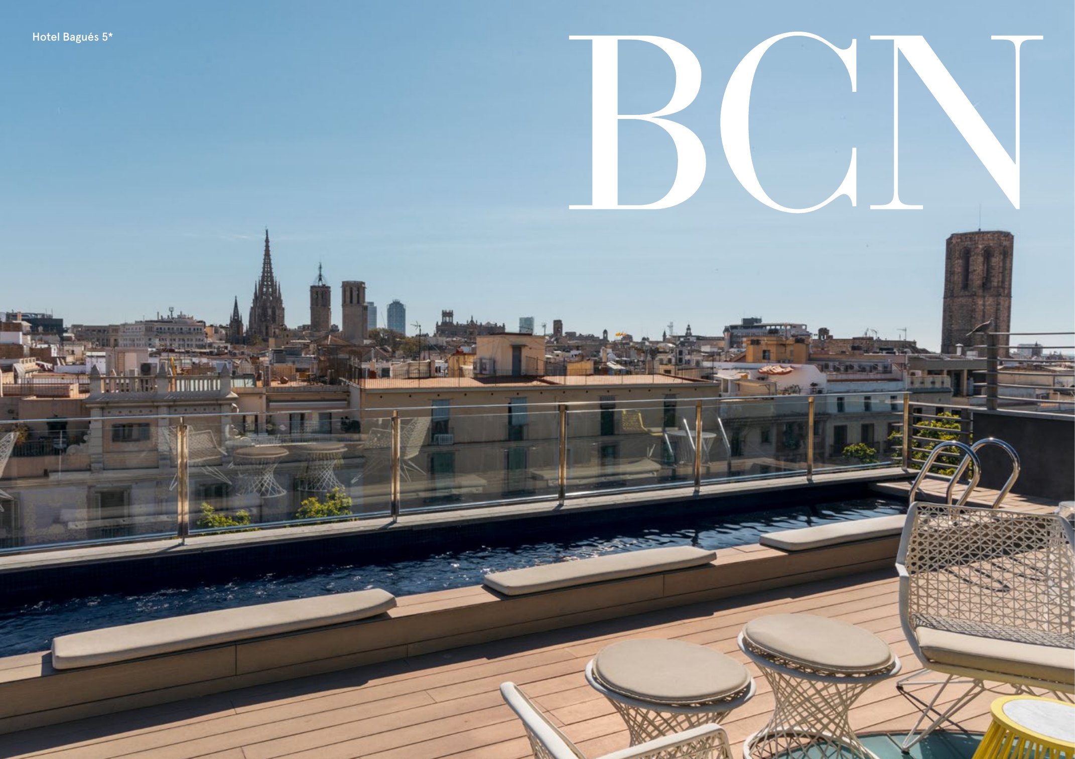 Apertura de Barcelona en el directorio: BCN a toda página sobre una terraza con vistas a la ciudad