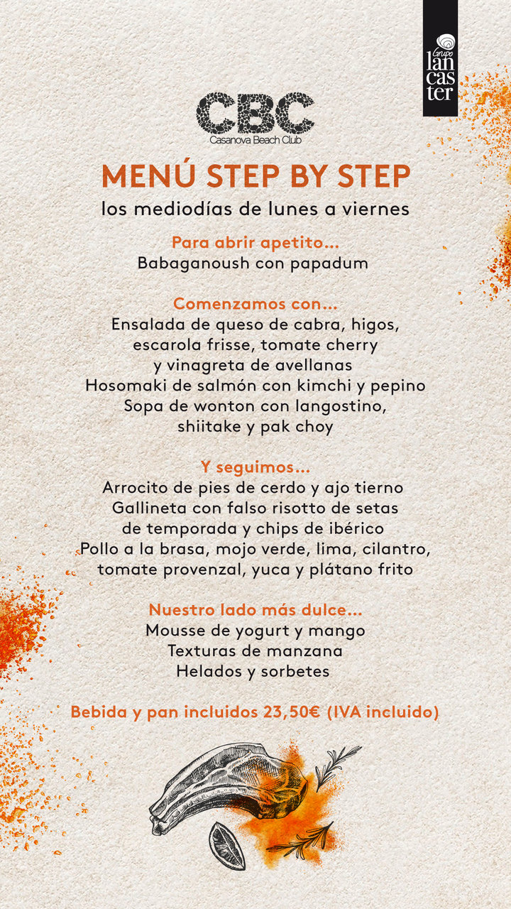 Menú Step by step del CBC, de lunes a viernes a mediodía