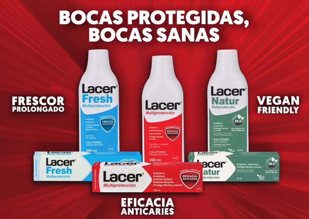 Interior del videolibro: Bocas protegidas, bocas sanas, con la gama Lacer Multiprotección, Fresh y Natur