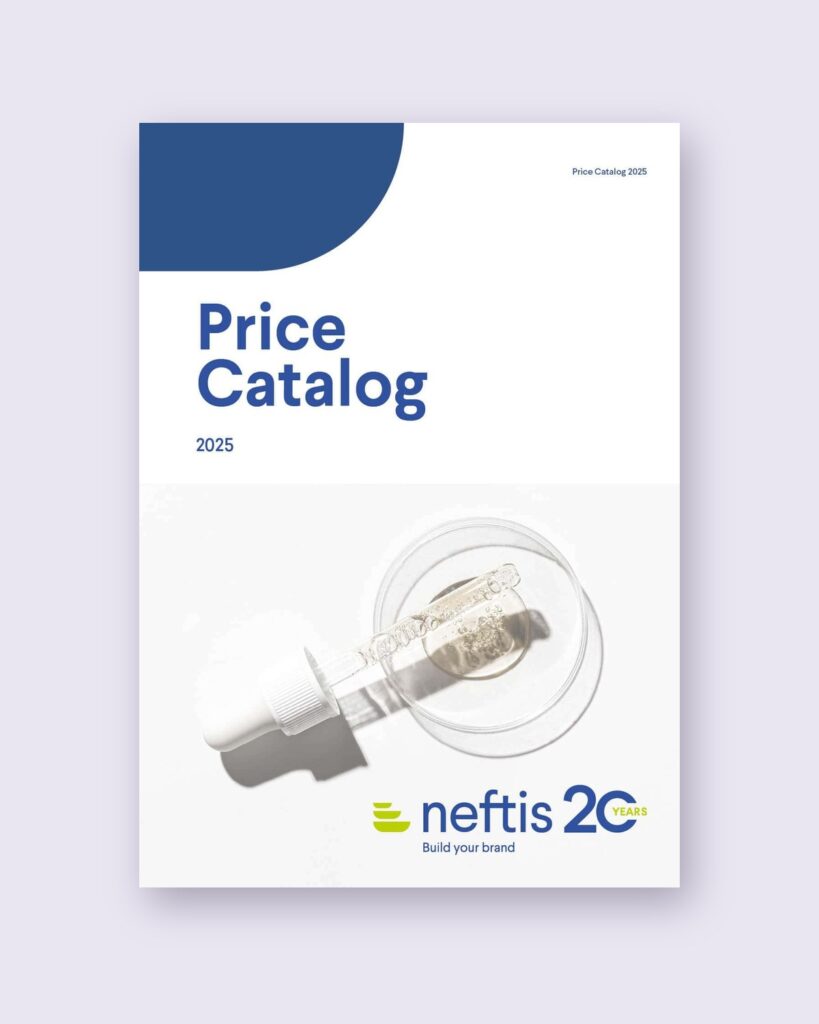 Cubierta del Price Catalog 2025 de Neftis Laboratorios