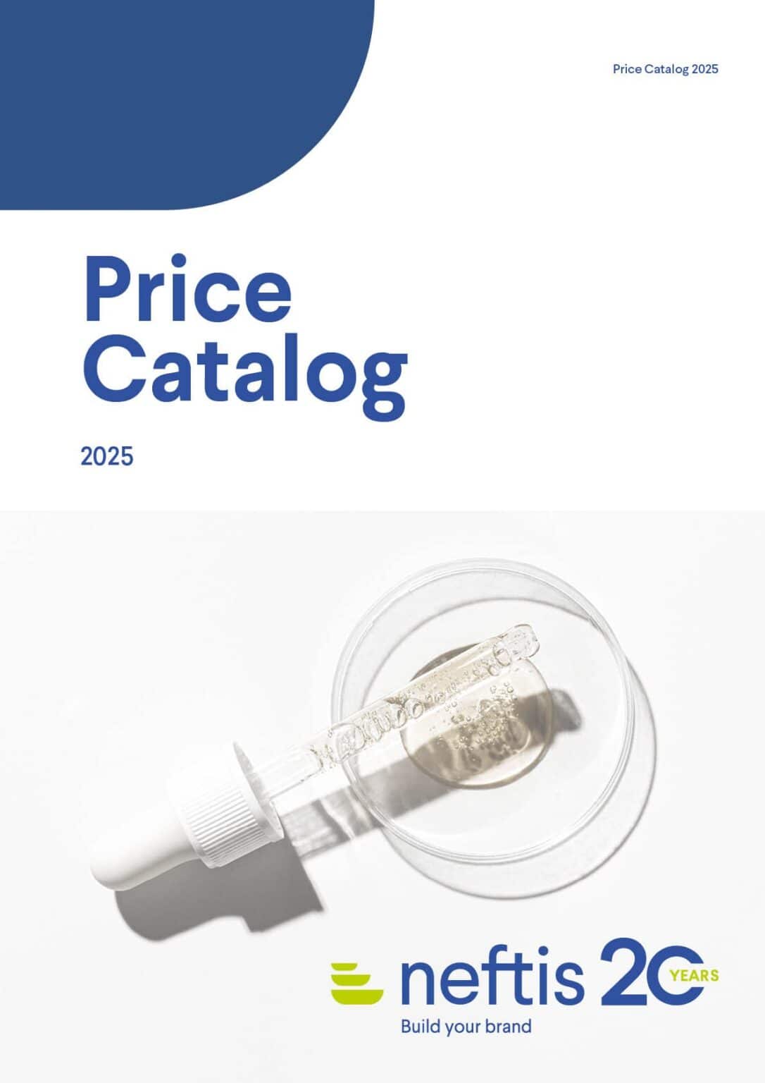 Cubierta del Price Catalog 2025 de Neftis Laboratorios